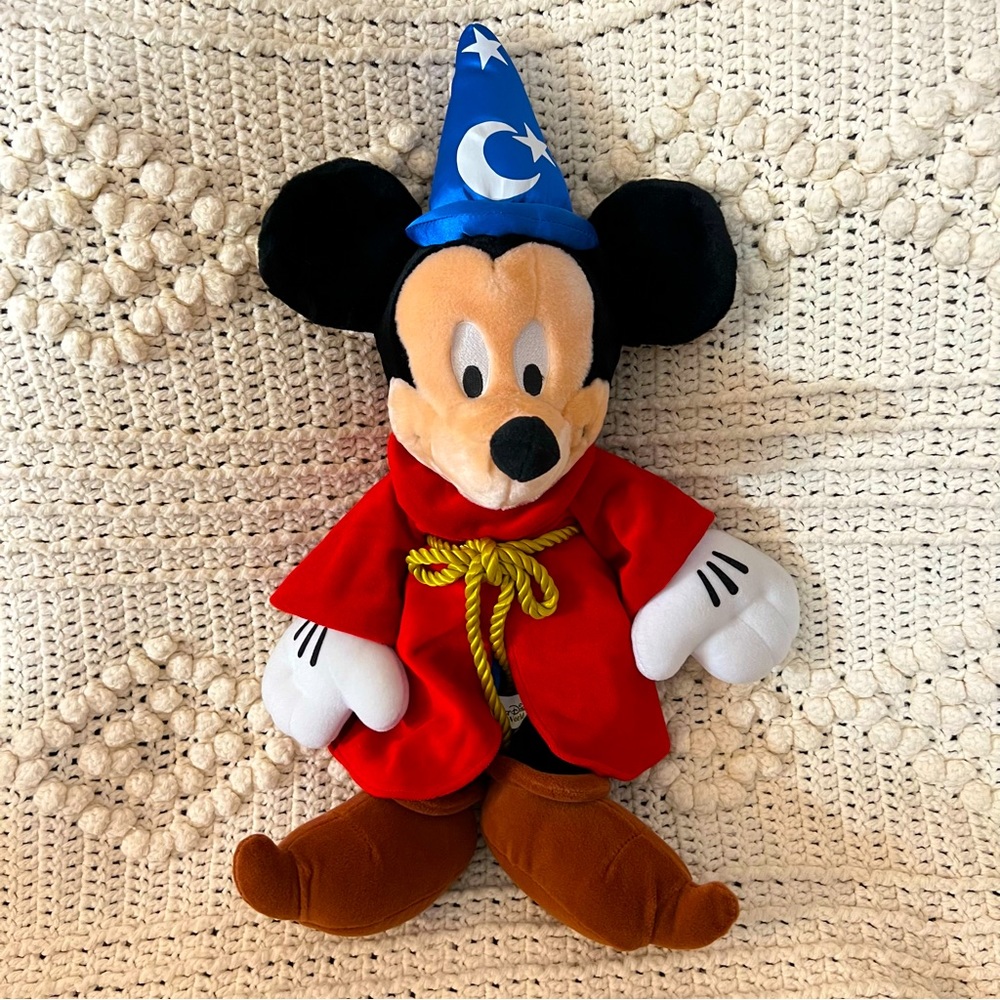 Walt Disney World Mickey Mouse Fantasia Sorcerer Plush 20”